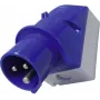 MENNEKES CEE-CARA nástenný konektor samec 16 A 3-pólový 230 V 6h IP44 modrý