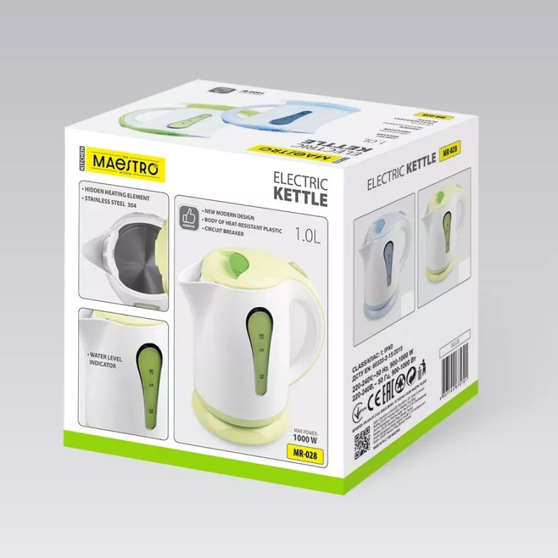 MEO kanvica 1L 1000W MR-028-GREEN MAESTRO