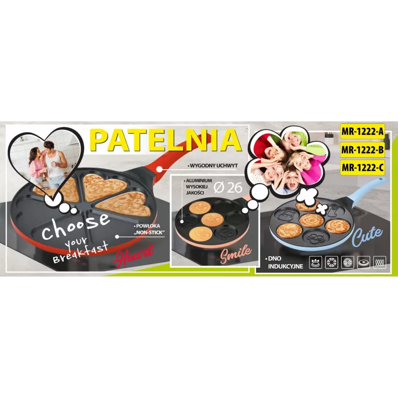 Maestro Smile panvica na palacinky 26 cm, MR-1222-B
