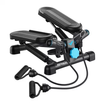 MERACH MR-2354B2 mini stepper s odporovými gumami, hydraulickými valcami, LCD displejom, čierna