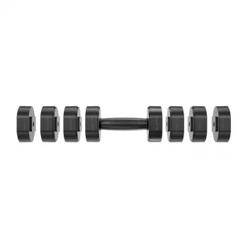 MERACH MR-2444 nastaviteľné jednoručky (sada 2 ks) - 2,5-24 kg, 15 nastavení, otočný regulátor, čierna/červená