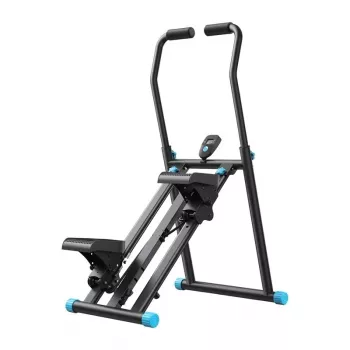 MERACH MR-2448B1 mini stepper s odporovými gumami, LCD displej, hydraulické valce, čierna/sivá