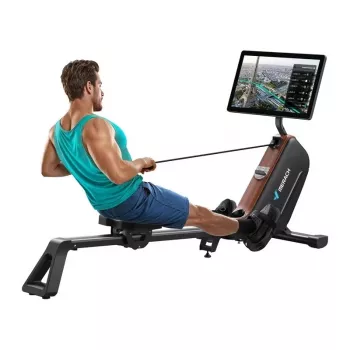 MERACH MR-R15B3-EU magnetický veslovací trenažér - skladací, Bluetooth, 16 stupňov odporu, max. hmotnosť používateľa 150 kg