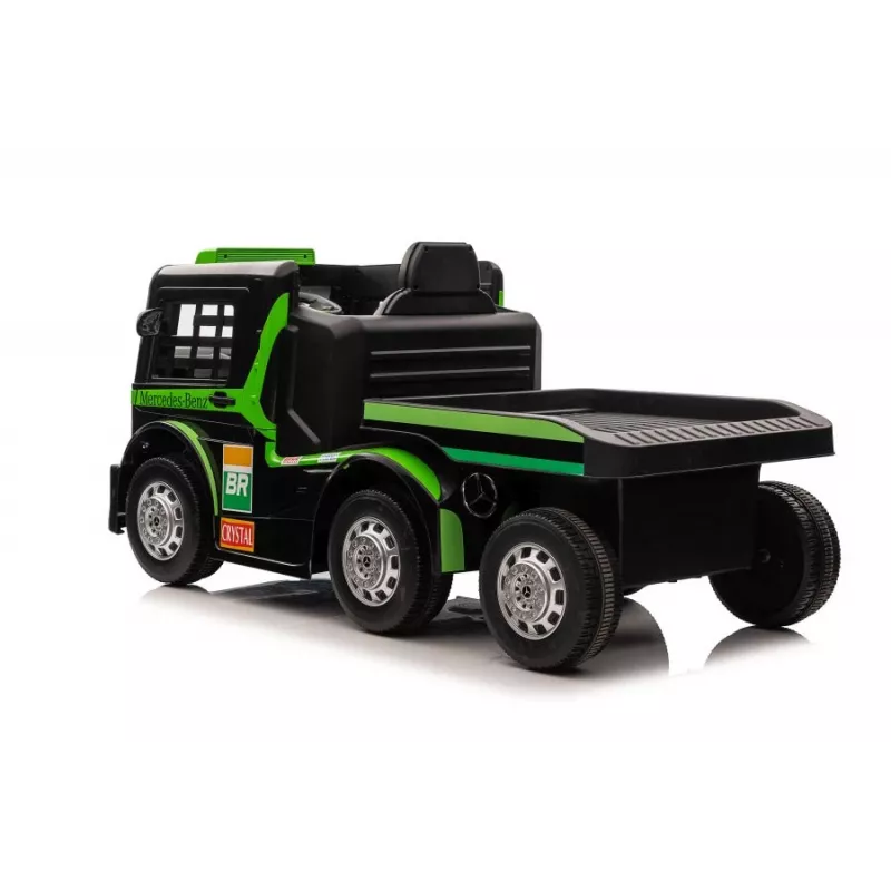 Mercedes Truck + Trailer XMX622B zelené LCD batériou poháňaná hračka