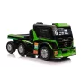 Mercedes Truck + Trailer XMX622B zelené LCD batériou poháňaná hračka