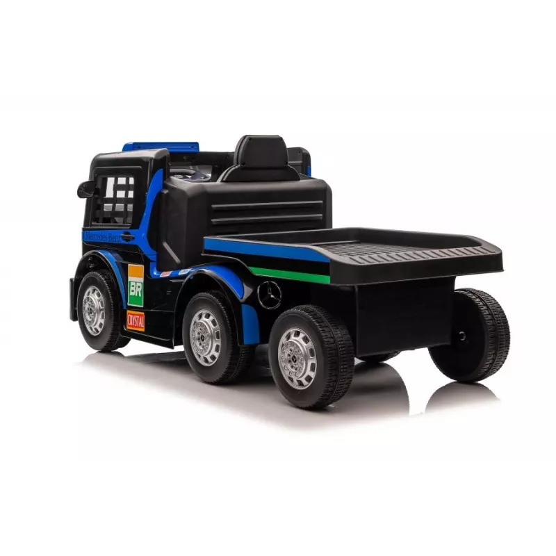 Mercedes Truck + Trailer XMX622B tmavomodré LCD batériou poháňaná hračka