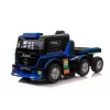 Mercedes Truck + Trailer XMX622B tmavomodré LCD batériou poháňaná hračka