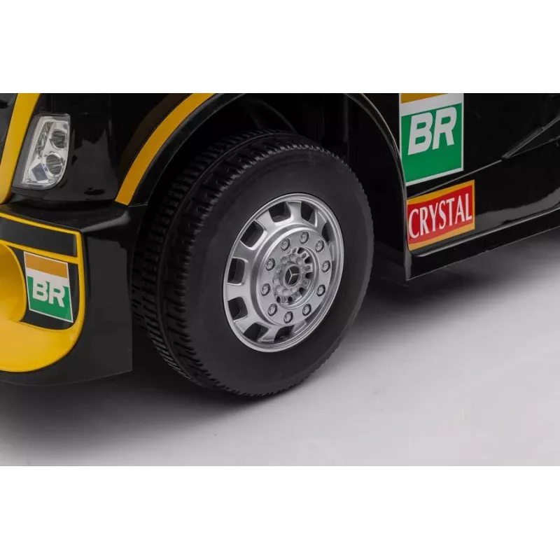 Mercedes Truck + Trailer XMX622B žlté LCD batériou poháňané hračkárske auto