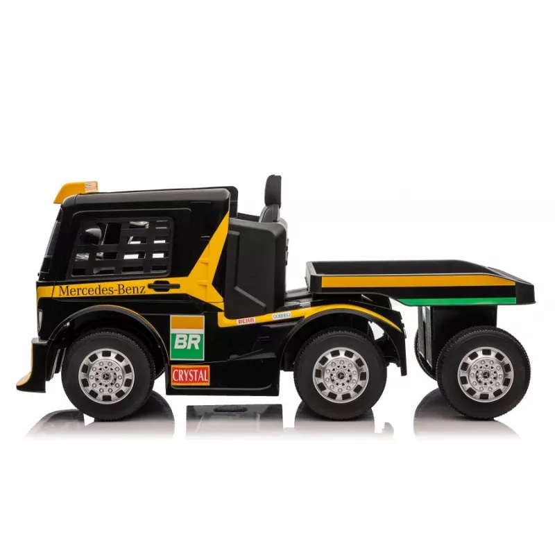 Mercedes Truck + Trailer XMX622B žlté LCD batériou poháňané hračkárske auto