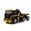 Mercedes Truck + Trailer XMX622B žlté LCD batériou poháňané hračkárske auto