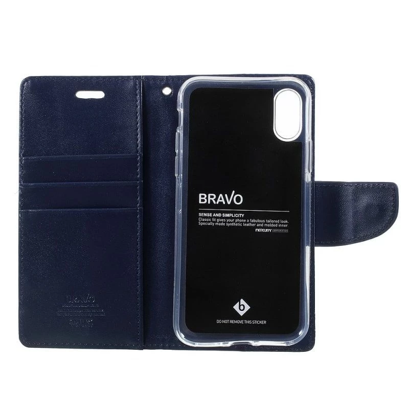 Mercury Apple iPhone X/XS Bravo Diary námornícka modrá