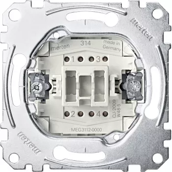 Merten 2-pólový vypínač 16AX 250V AC, podomietkový, skrutkové svorky MEG3612-0000