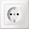 Merten MEG2300-1519 Schuko zásuvka CEE 7/3, podomietková, 16 A, 250 V, polárna biela