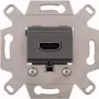 Merten MEG4583-0000 HDMI pripojovací modul, sivý, pod omietku, 4K UHD, System M