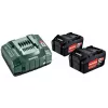 Metabo 18V LiHD 5.5Ah batéria & ASC 145 Air Cooled nabíjačka sada (2 batérie)