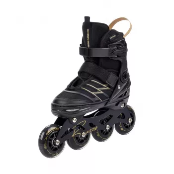 Meteor Buzzy Black-Gold nastaviteľné inline korčule 34-38