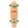 Meteor Cannabis zeleno-hnedo-oranžový mini cruiser skateboard 22 palcov