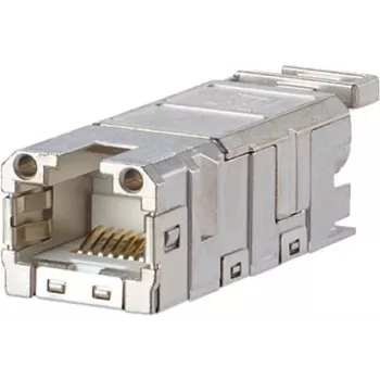 METZ BTR Prírubový modul RJ45 Cat.6 tienený Keystone Jack 1401100810MI