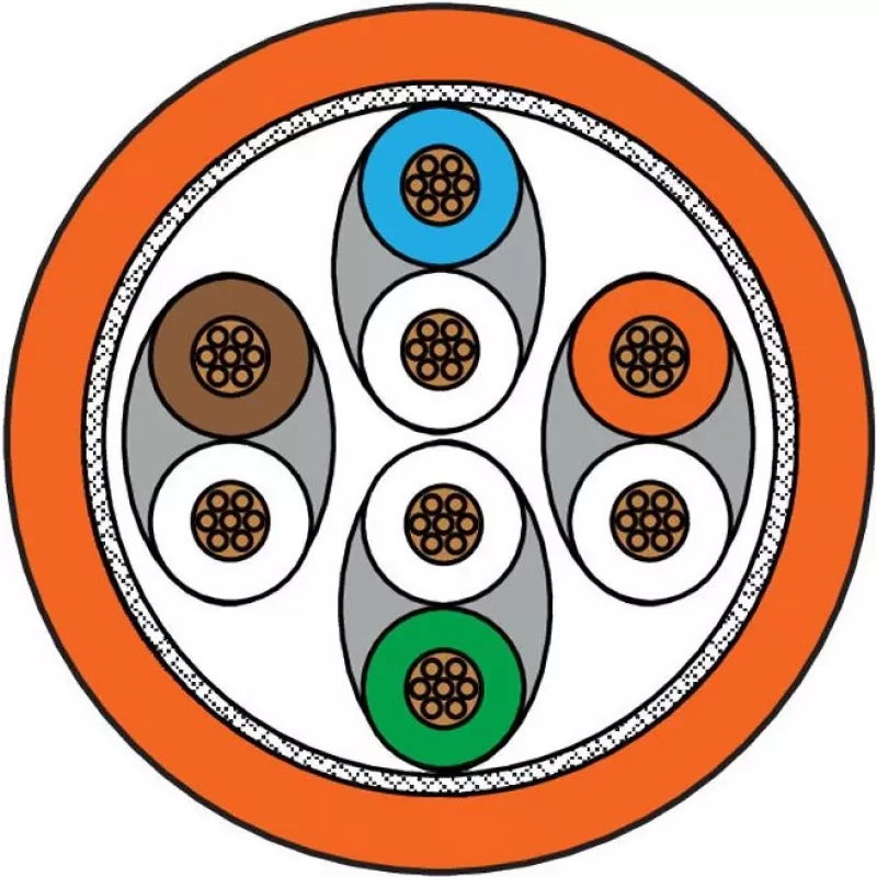 METZ CONNECT 1308453001-E Cat6a SF/UTP sieťový patch kábel 3 m oranžový