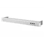 METZ CONNECT 130920-E 1U 24-portový patch panel, 90° uhlový, prázdny, svetlosivá 130920-E-90