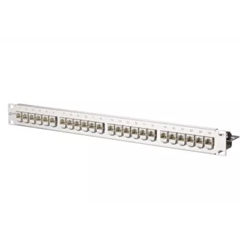 METZ CONNECT C6Amodul 24-portový patch panel, 1U, nehrdzavejúca oceľ 130B11P1-E-90