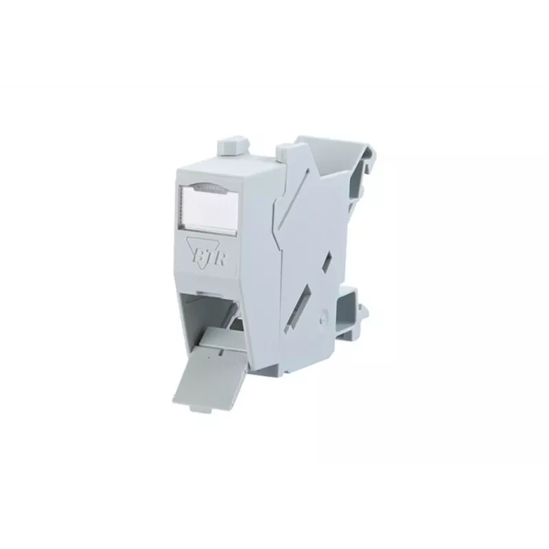 METZ CONNECT BTR E-DAT modul REG 8(8) IP20 Empty - puzdro dátového modulu na DIN lištu, 1TE, svetlosivá