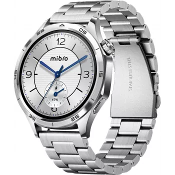 Mibro Watch GT smartwatch, strieborná, 2 náramky