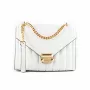 Michael Kors Gwen crossbody kabelka 35R4GWHL6UOPT Signature coated canvas zlaté kovanie