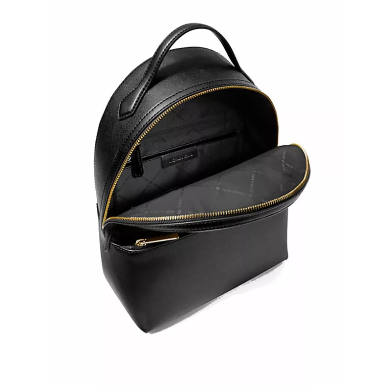 Michael Kors Hudson Small Pebbled Leather batoh čierna 31x26x13cm
