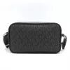 Michael Kors Jet Set crossbody kabelka čierna Signature Coated Canvas 35R5S2BC0BBLA