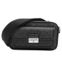 Michael Kors Jet Set crossbody kabelka čierna Signature Coated Canvas 35R5S2BC0BBLA