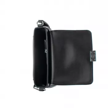 Michael Kors Jet Set crossbody taška čierna signature logo potlač poťahované plátno