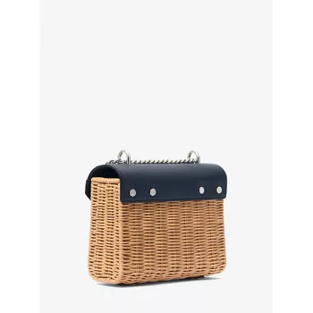 Michael Kors Jet Set crossbody kabelka Navy Saffiano Leather 35T4SWHC5WNAV