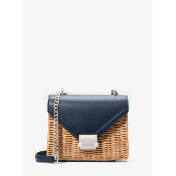 Michael Kors Jet Set crossbody kabelka Navy Saffiano Leather 35T4SWHC5WNAV