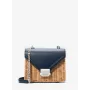 Michael Kors Jet Set crossbody kabelka Navy Saffiano Leather 35T4SWHC5WNAV