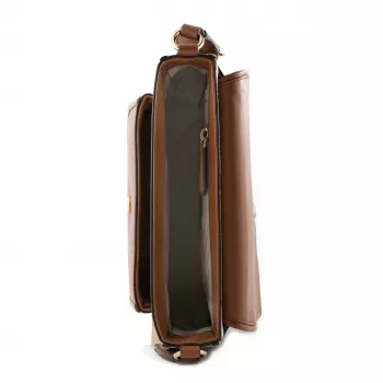 Michael Kors Jet Set crossbody kabelka Vanilla Signature logo potlač potiahnuté plátno 35R5G2BM8BVAN