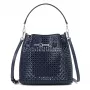 Michael Kors Jet Set Navy Signature Logo crossbody taška 35S6S2ZC1YNAV