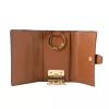 MICHAEL KORS Jet Set Travel puzdro na karty hnedá Signature PVC