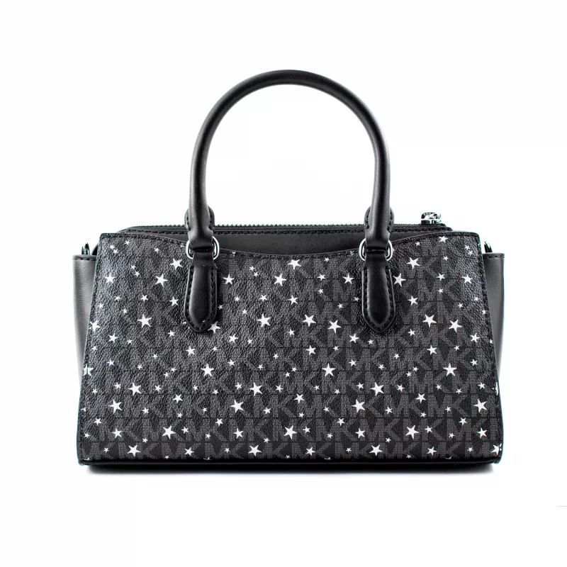 Michael Kors Jet Set Travel crossbody kabelka čierna Saffiano koža 35F5S4XM1LBLA