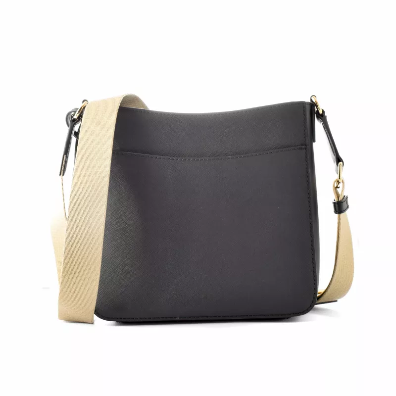 Michael Kors Jet Set Travel crossbody taška čierna saffiano koža 35S4GTVC5LBLA