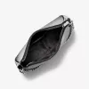 Michael Kors Jet Set Travel crossbody kabelka Black Signature Coated Canvas