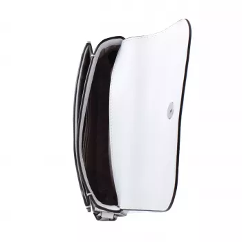 Michael Kors Jet Set Travel crossbody kabelka optic white saffiano koža 35F4STVC1LOPT