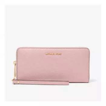 Michael Kors Jet Set Travel Powder Blush saffiano koža zápästná taška