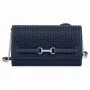 MICHAEL KORS Jet Set Travel Saffiano kožená crossbody kabelka tmavomodrá