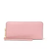 MICHAEL KORS Jet Set Travel koža Saffiano plochá multifunkčná taška Powder Blush (35S6GTVE9LPOW)