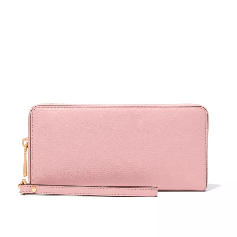 MICHAEL KORS Jet Set Travel koža Saffiano plochá multifunkčná taška Powder Blush (35S6GTVE9LPOW)