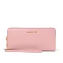 MICHAEL KORS Jet Set Travel koža Saffiano plochá multifunkčná taška Powder Blush (35S6GTVE9LPOW)