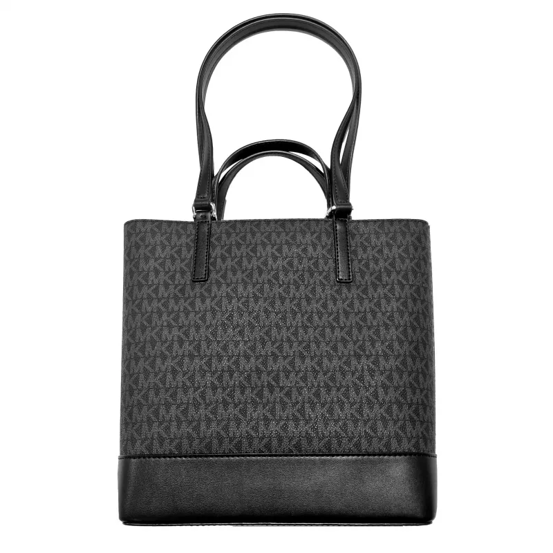 Michael Kors Jet Set Travel Saffiano kožená ramenná kabelka čierna 35S4GX9T1BBLA
