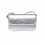 Michael Kors Jet Set Travel malá crossbody kabelka Signature Coated Canvas 21x12x5 cm strieborný kov