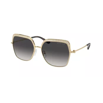 Michael Kors MK1141-10188G dámske slnečné okuliare - čierny acetátový rám, sivé gradientové sklá, 57 mm